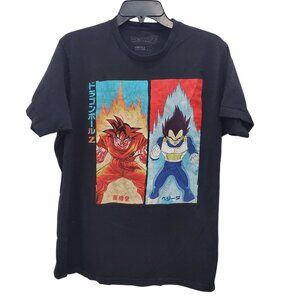 Dragonball Z x Ripple Junction Goku Vs Vegeta Distressed Graphic Tee Adult L